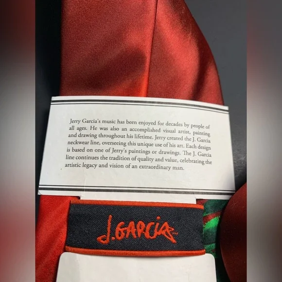 Jerry Garcia Merry Christmas 56 Collection NECKTIE TIE Silk Tree Santa Guitar - Picture 11 of 12